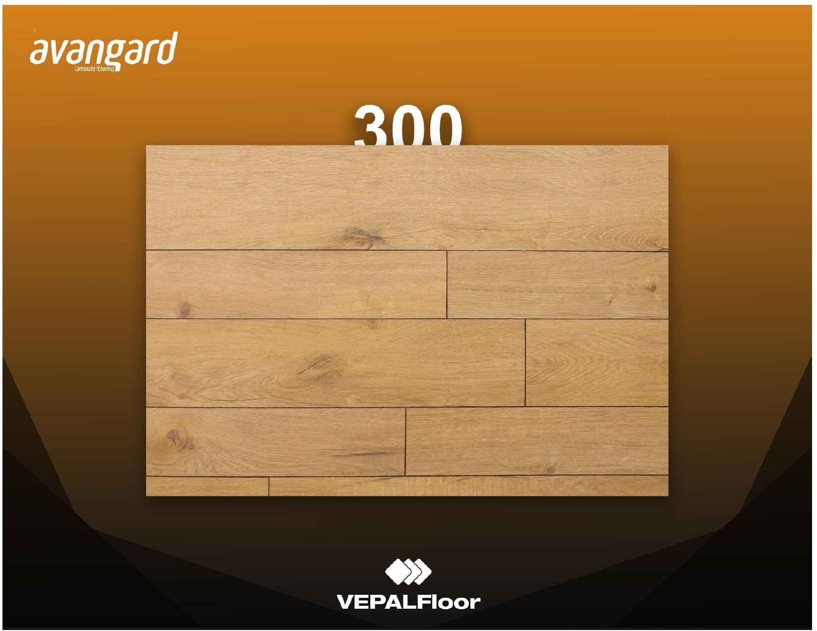 پارکت لمینت آوانگارد کد 300 | سایز متوسط یک بسته | کدB